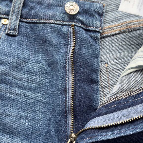 PAIGE HIGH RISE STRAIGHT STELLA CROPPED JEANS IN CEYLON DESTRUCTED NWT SIZE 27‎ - Picture 6 of 16